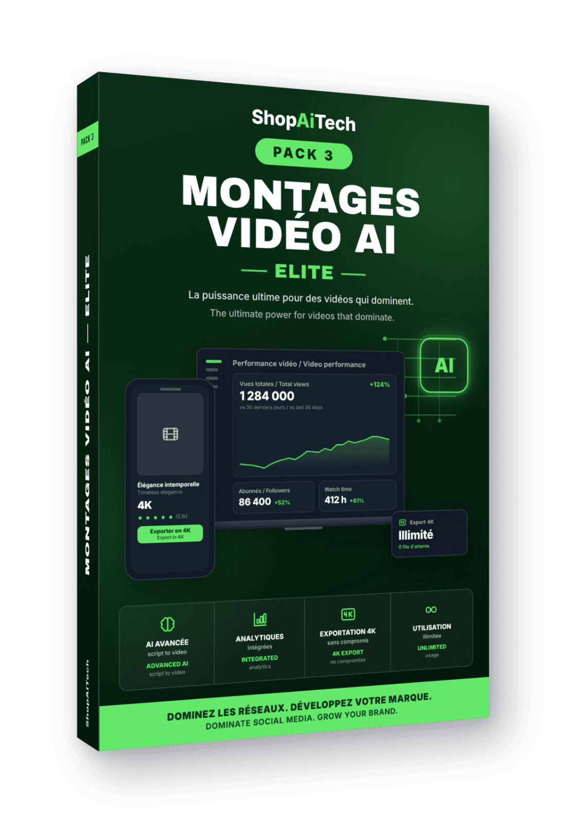Pack Élite — Montage vidéo IA