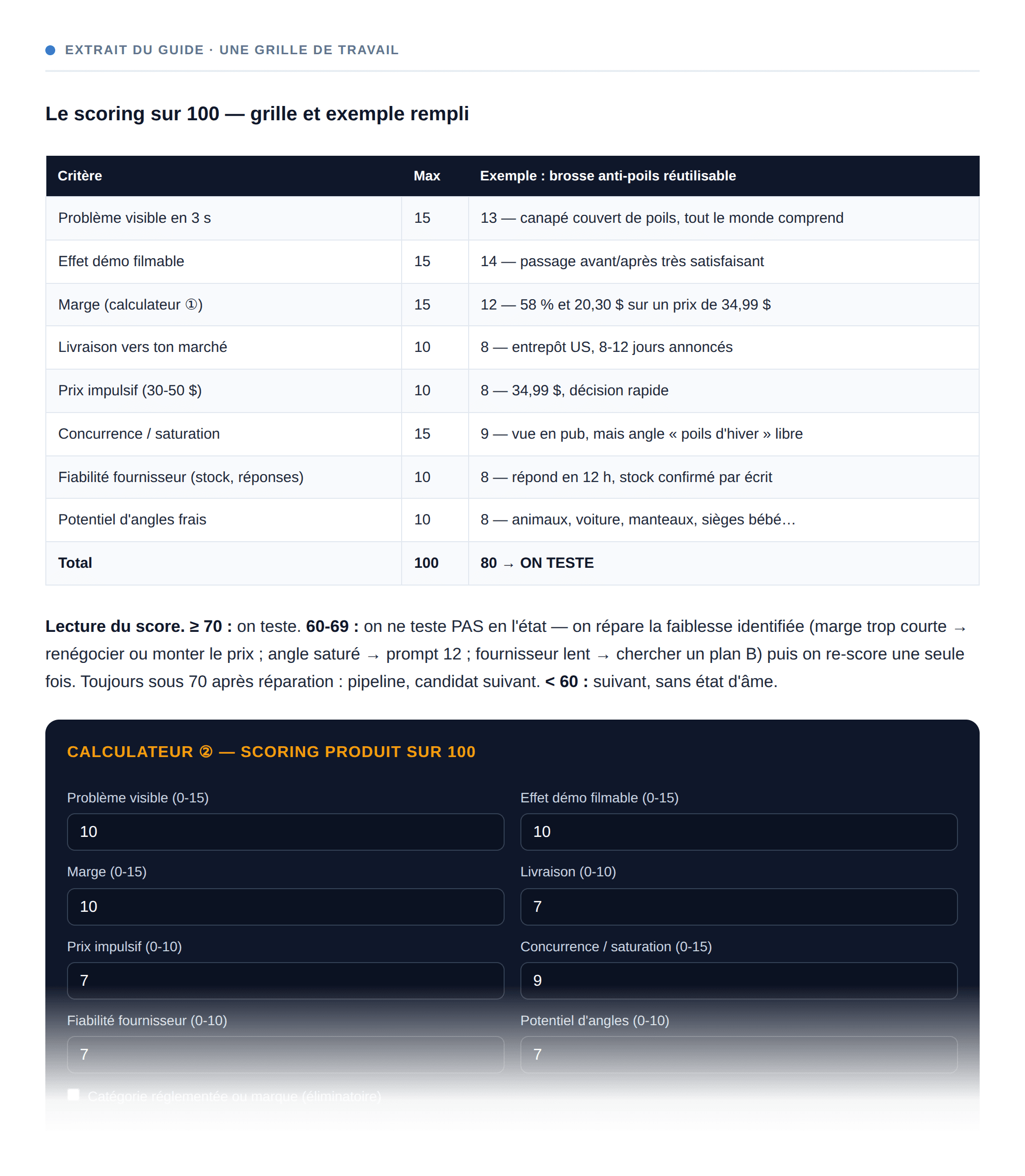 Un visuel du guide